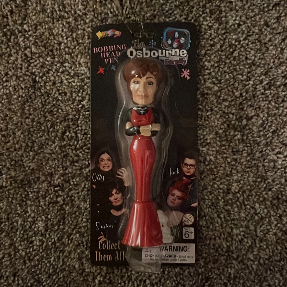 2002 The Osbourne Family Sharon Bobbing Head Pen 🖊️